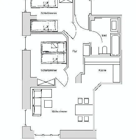 شقة Ferienwohnung-am-kurpark-wohnung-1-60qm *
